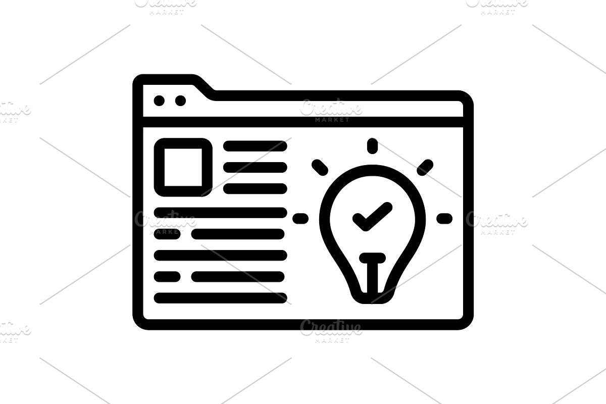 Concept thought black icon, an Outline Icon by Creative priyanka