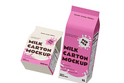 Milk Carton Gable Mockup, a Packaging Mockup by Permadi Creative (Thumbnail 2 of 5)