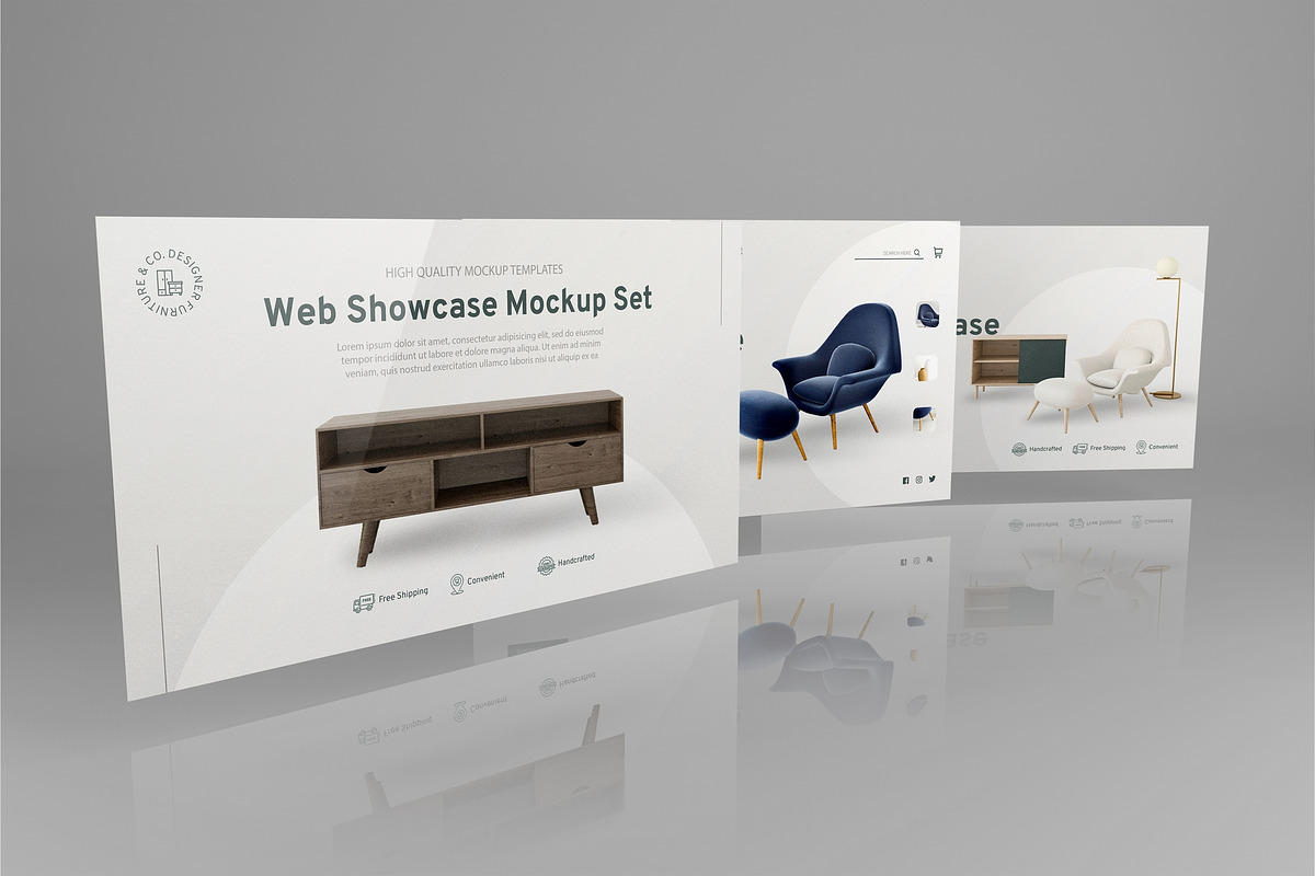 Web Showcase Mockup Set, an Advertising Mockup by MassDream (Photo 8 of 18)