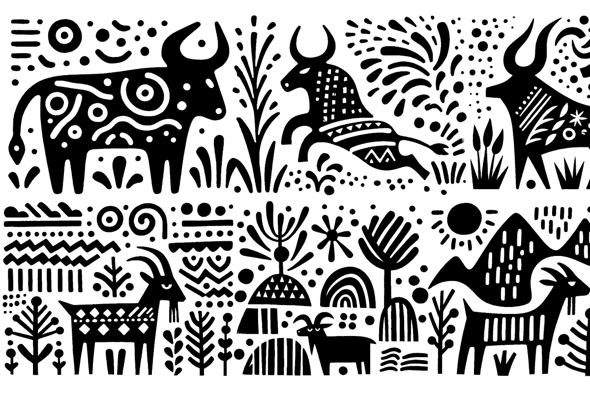 Vintage Birds Folk Art, a Decorative Illustration by devastd (Photo 27 of 28)