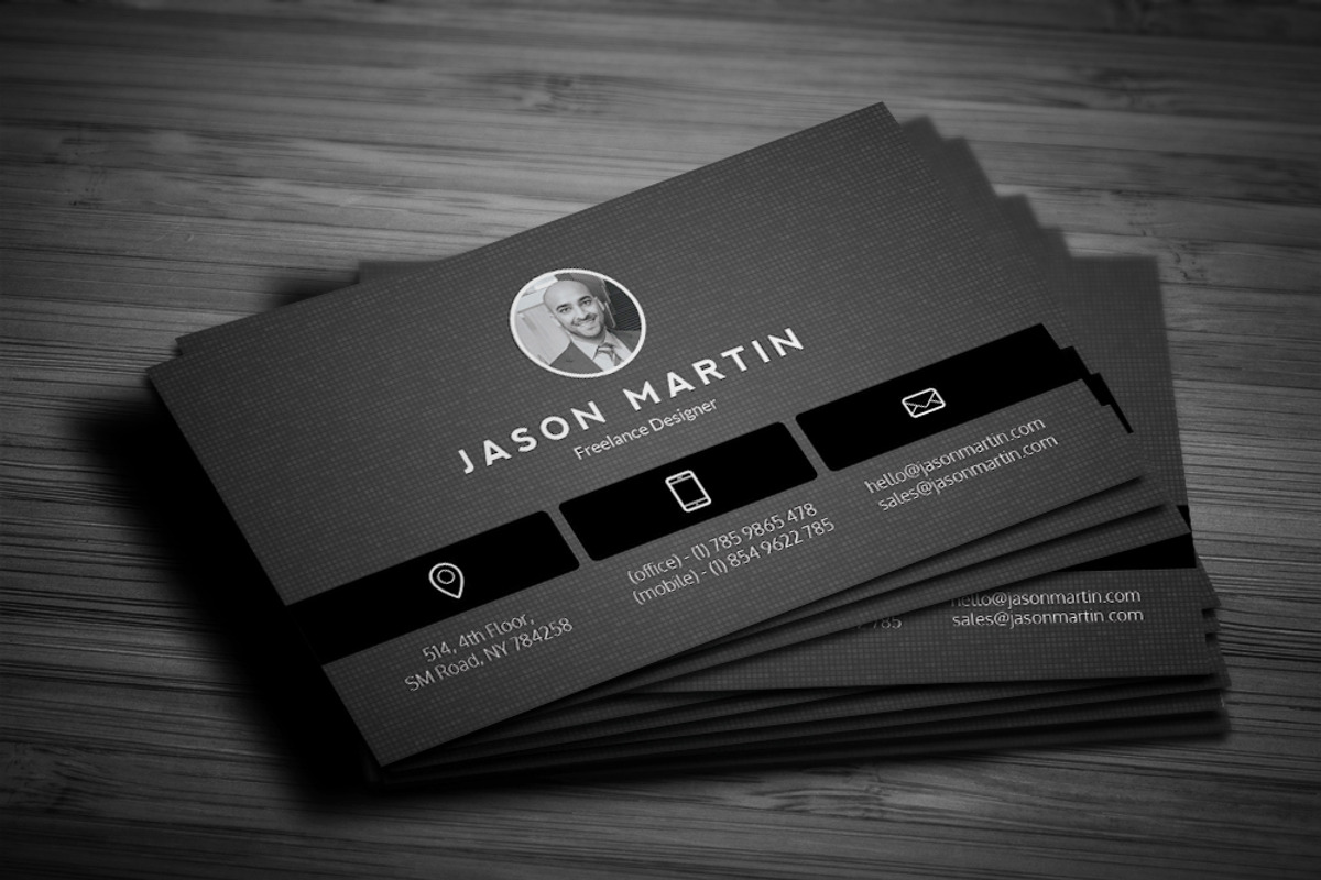Clean Individual Business Card, a Business Card Template by bouncy (Photo 2 of 4)