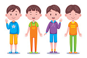 Cute Boys & Girls Kids Illustration, an Object Graphic by MEDZ (Thumbnail 2 of 3)