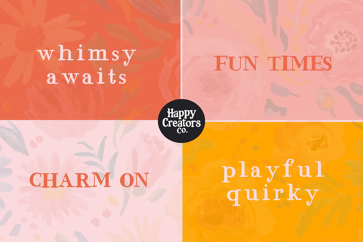Quaint and Quirky Font, a Handwritten Font by Happy Creators Co. (Photo 3 of 5)