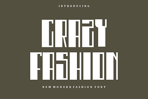 Crazy Fashion - Font, a Sans Serif Font by artchiles_design