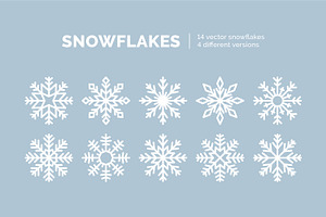 Winter snow flakes. Xmas icons set, an Object Illustration by Good Studio