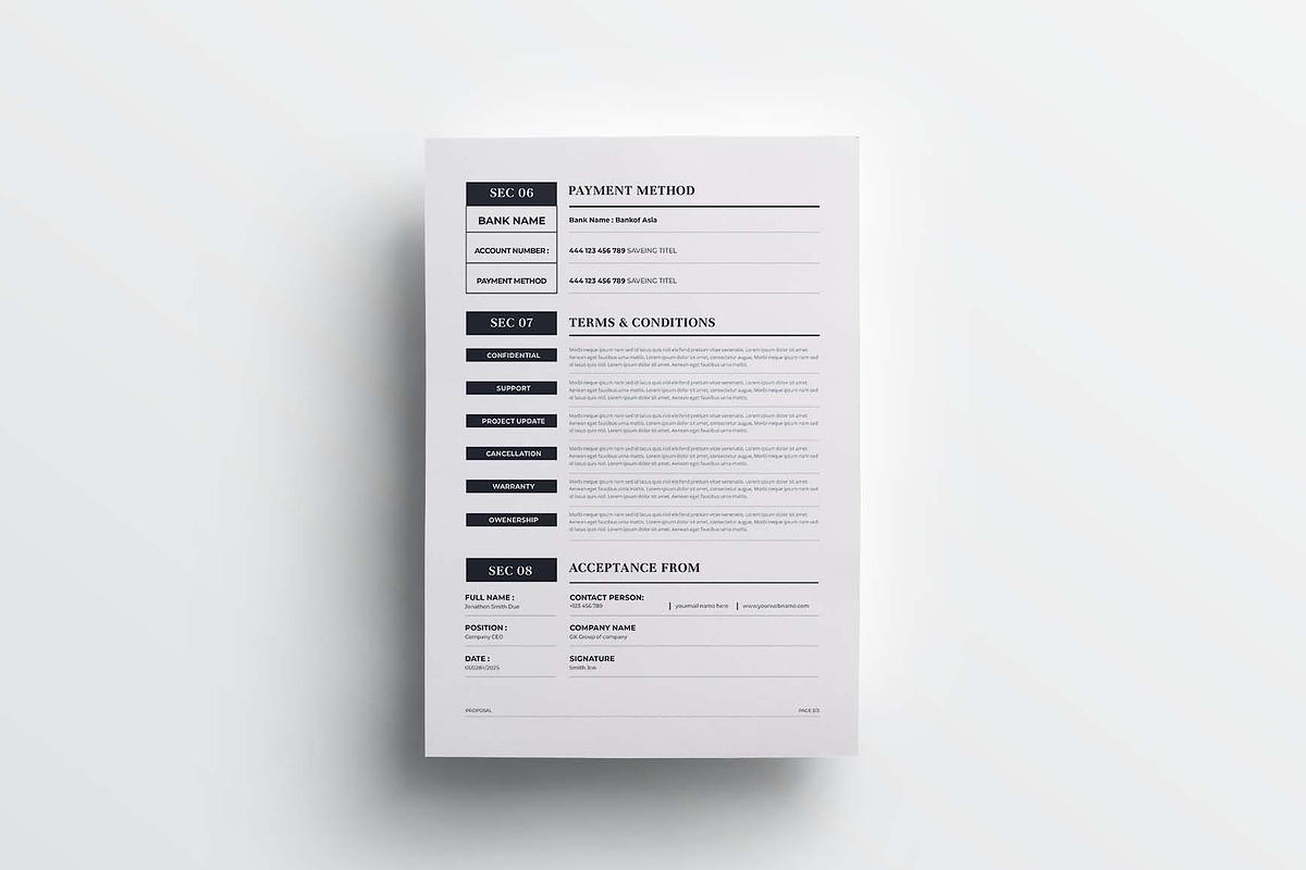 Proposal | MS Word & Indesign, a Stationery Template by design_hut (Photo 5 of 7)