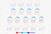 Personalized Santa Hat Family Svg, a Pattern Graphic by Lasercutiny (Thumbnail 2 of 2)