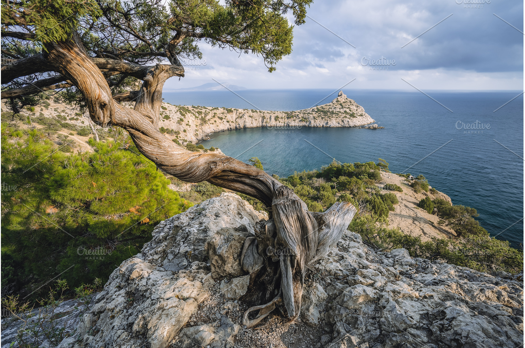 Mountains and sea are on background, a Nature Photo by Igor Tichonow