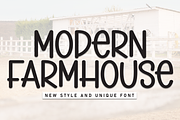 Modern Farmhouse | Script Font, a Script Font by Scratchones (Thumbnail 1 of 8)