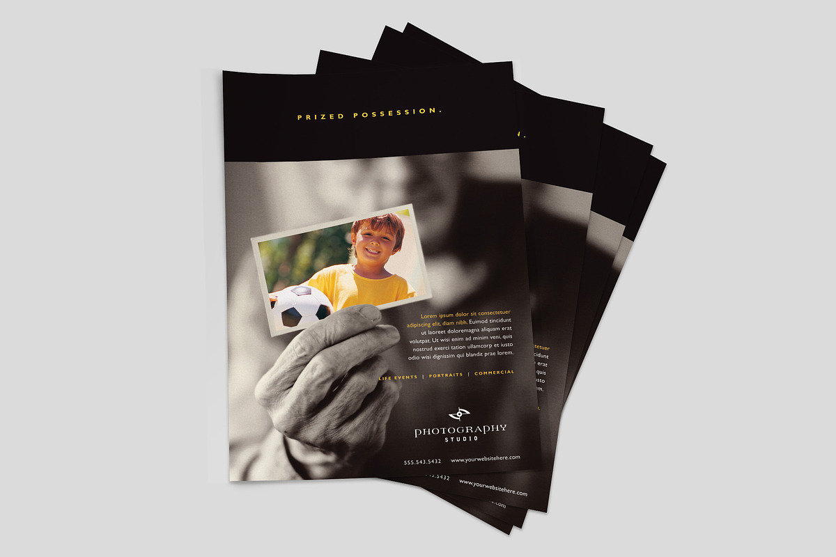 Photography Studio Flyer Template, a Flyer Template by StockLayouts (Photo 2 of 3)