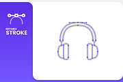 Recording Studio Line Icons, an Outline Icon by RudenkoArts (Thumbnail 2 of 4)