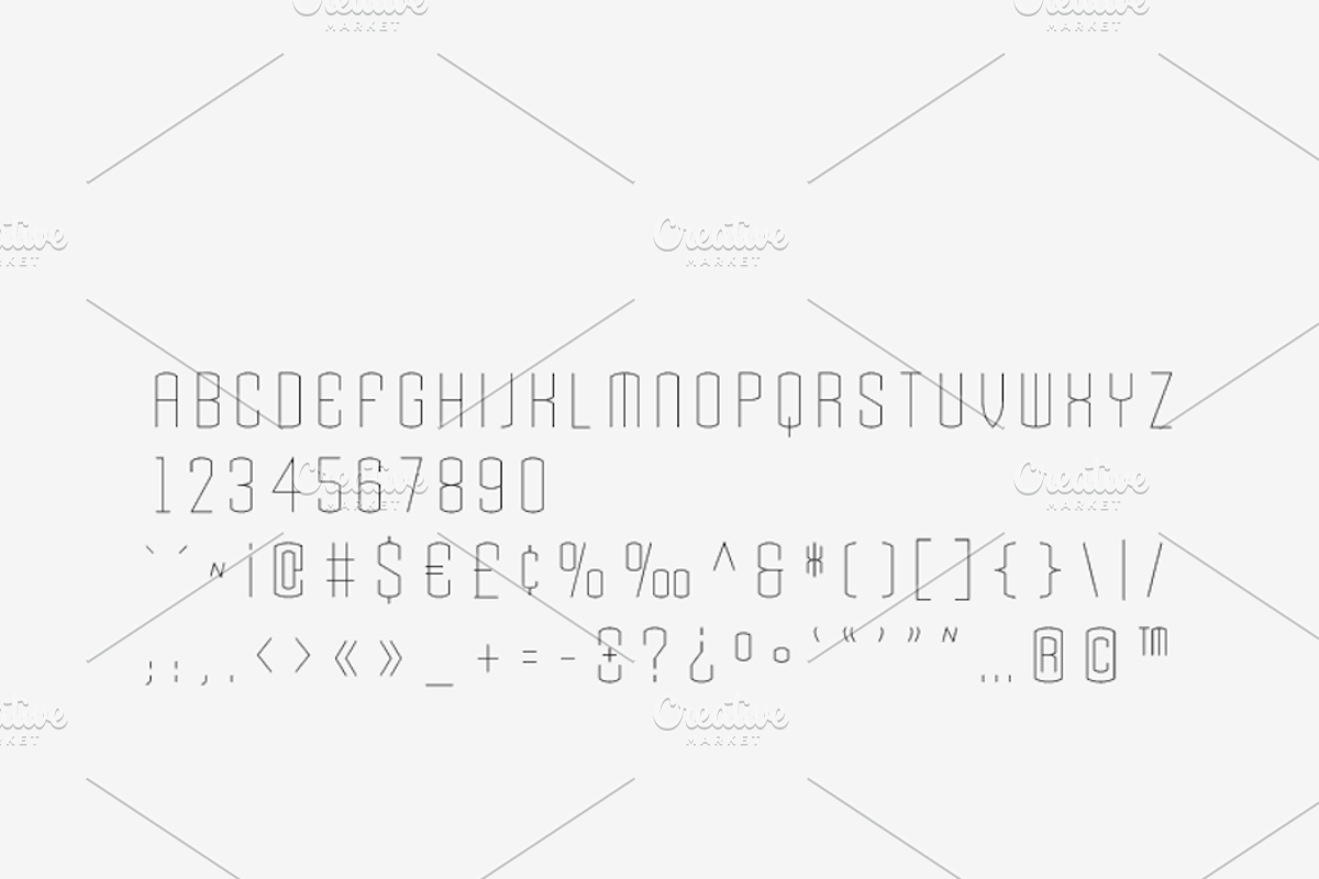 Robot - Laser, Craft Cutter Font preview 2