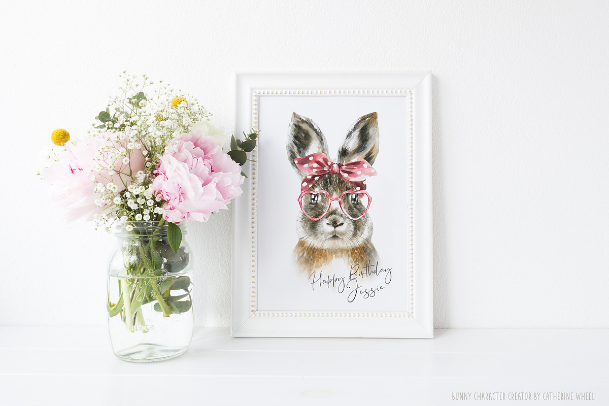 Easter Bunny Watercolor Animal, an Animal Illustration by Catherine Wheel (Photo 5 of 12)