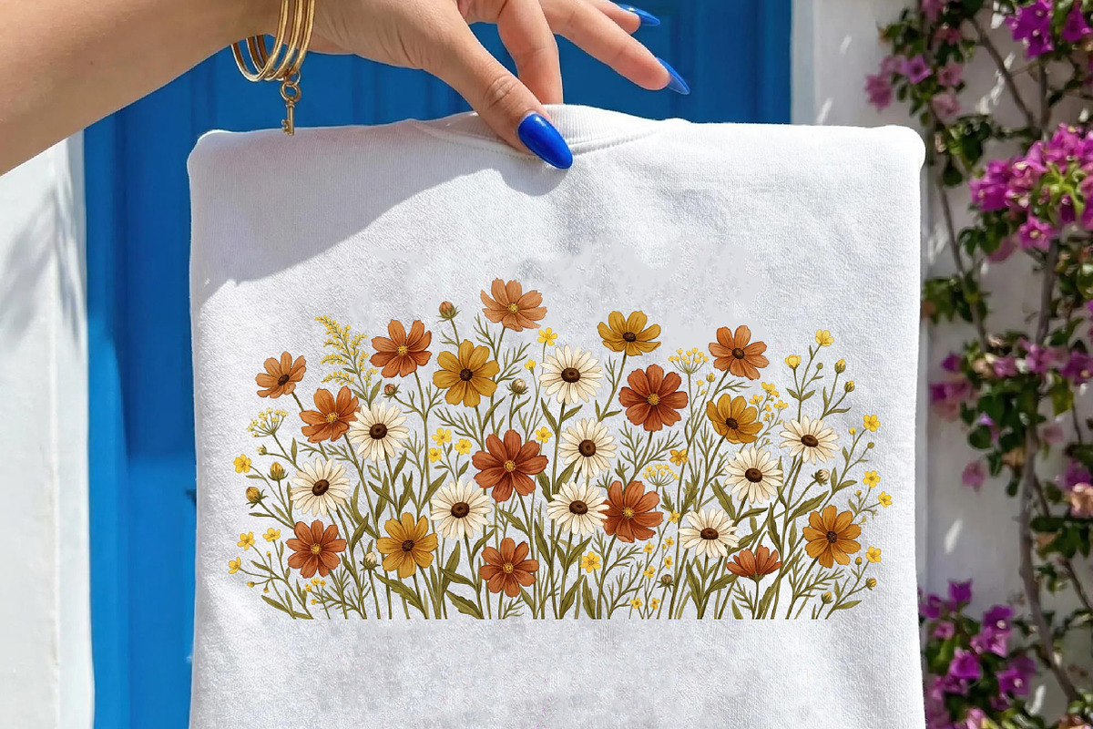 Wildflowers Png, Sublimation Designs, an Illustration by Designworld (Photo 1 of 4)