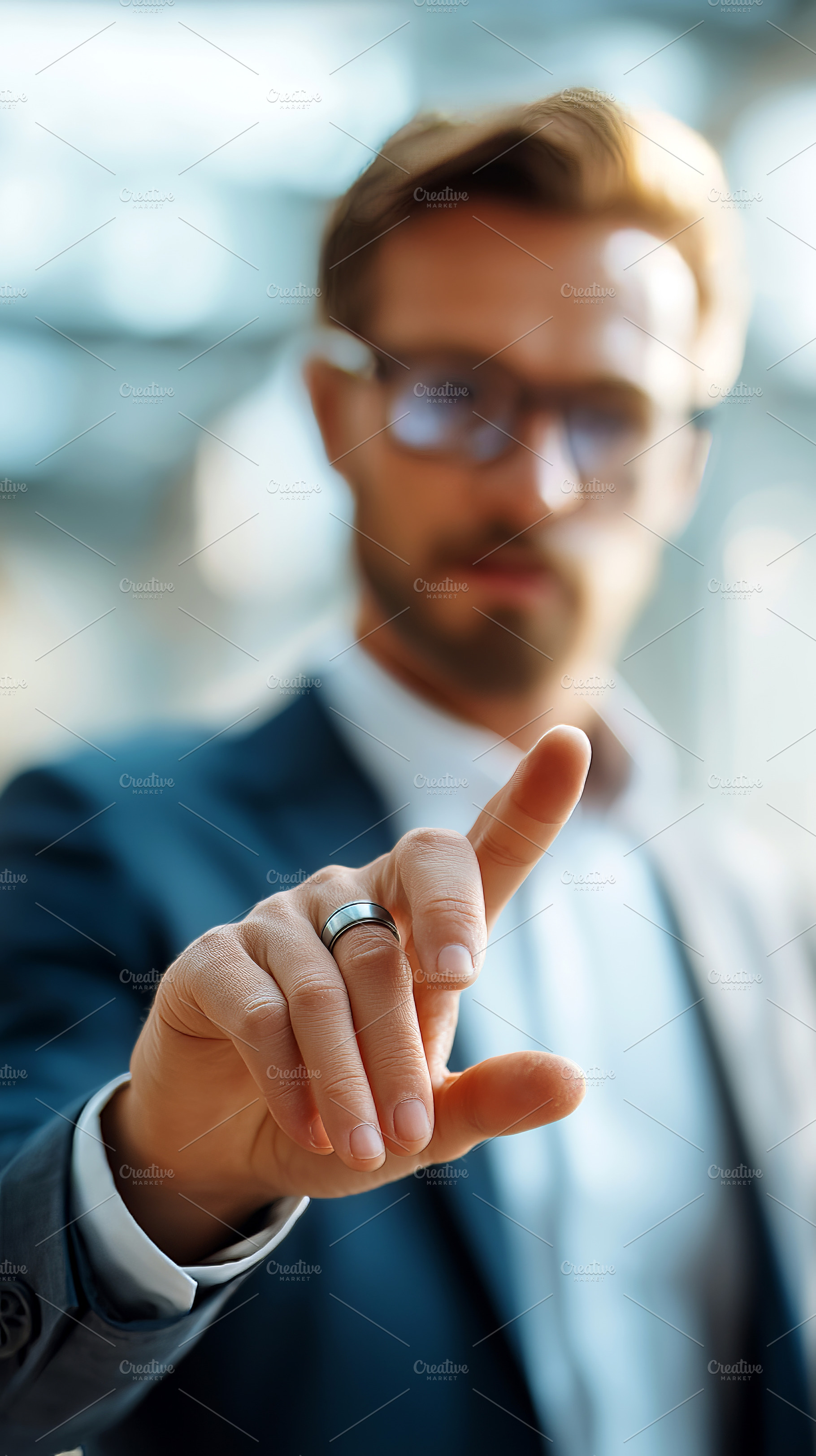 Business Professional in Suit, a Person Photo by Ocean Digital Art