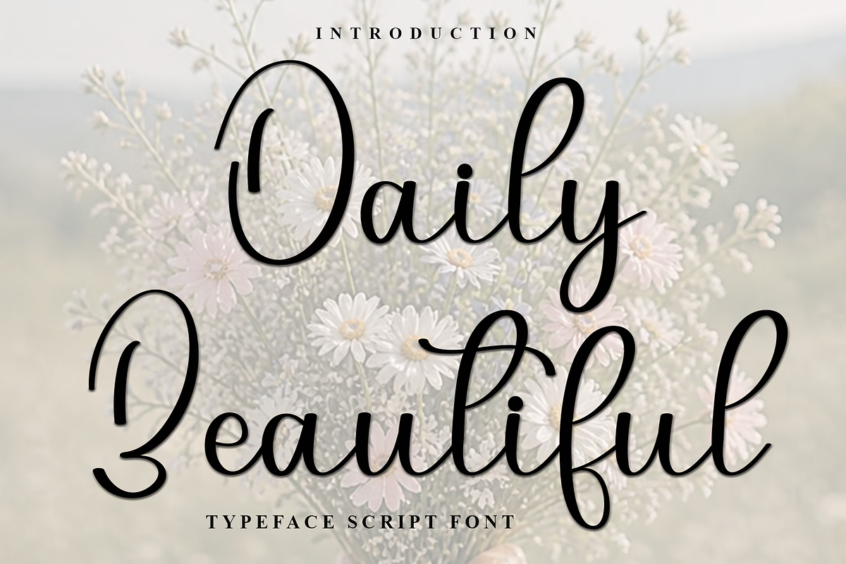 Daily Beautiful, a Handwritten Font by FreshTypeINK (Photo 1 of 8)