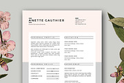 Resume Design | CV Template for Word, a Resume Template by Botanica Paperie (Thumbnail 1 of 5)