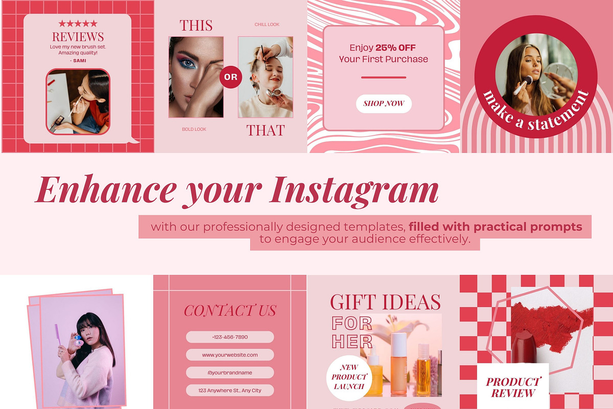 Ecommerce Instagram Posts Templates, a Social Media Template by Hell Yeah Designs (Photo 3 of 7)
