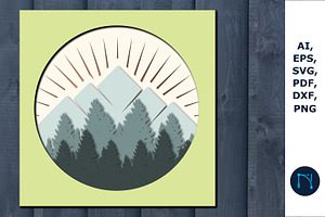 Layer Forest SVG Cricut Bundle SVG