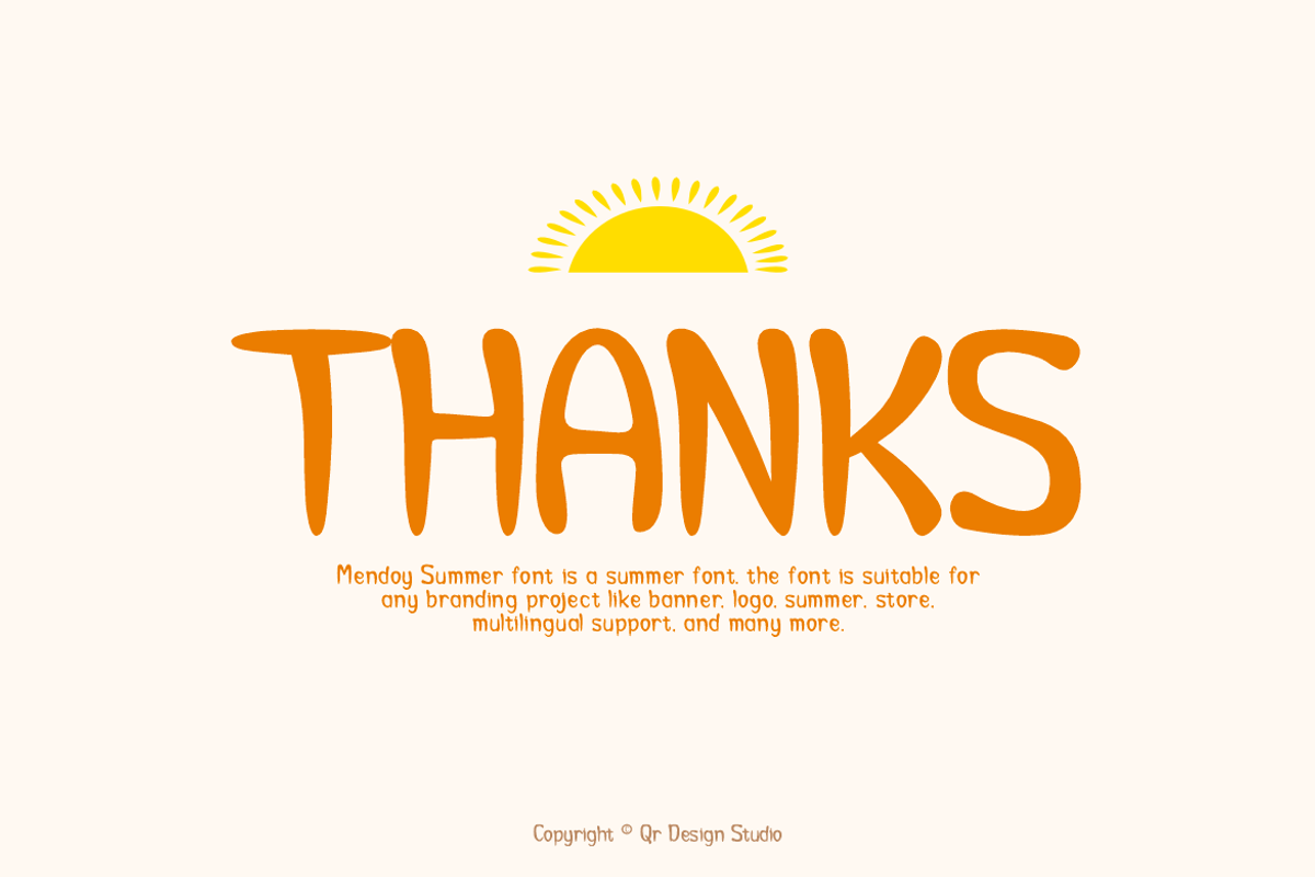 Mendoy Summer Font, a Handwritten Font by QR Design Studio (Photo 8 of 11)