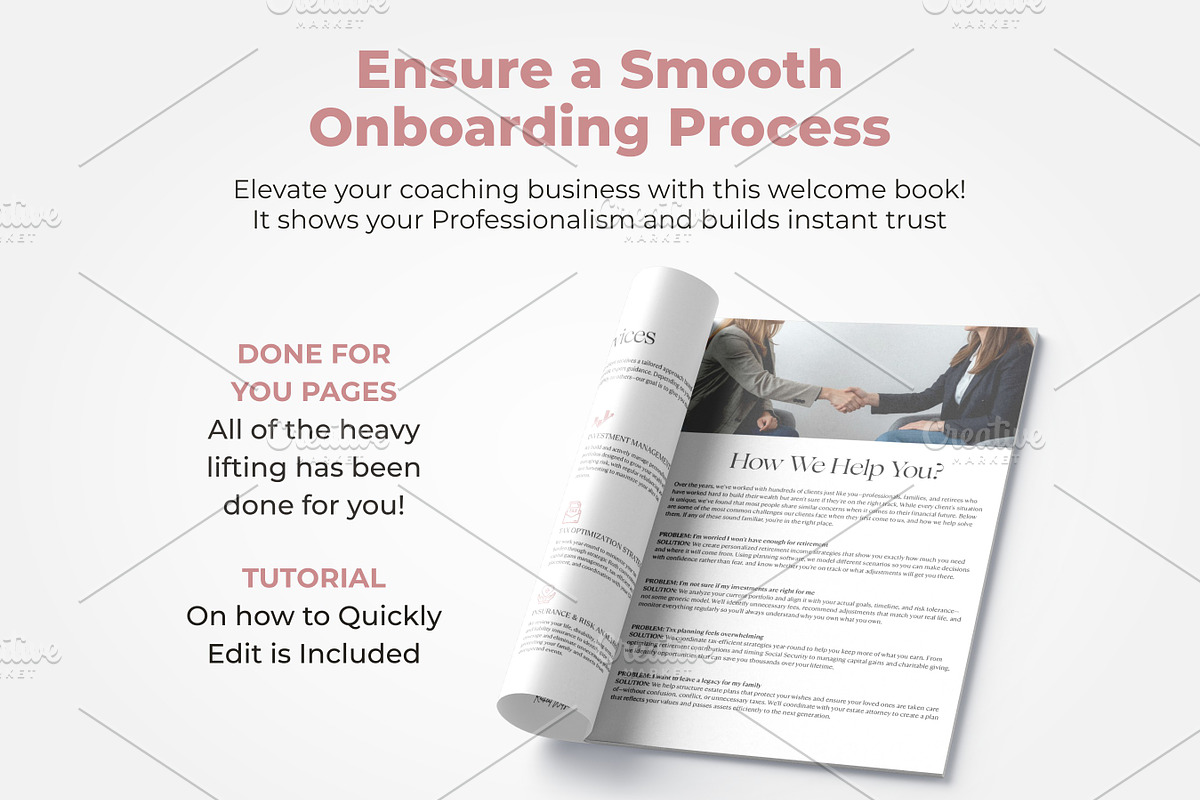Finance Advisor Client Welcome Pack, a Marketing Template by Aks-Designs (Photo 5 of 8)