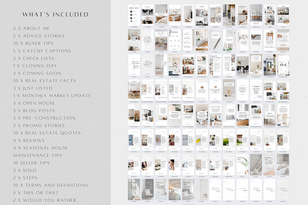 400 Real Estate Social Media Bundle, a Social Media Template by ZoaniDesign (Photo 3 of 10)