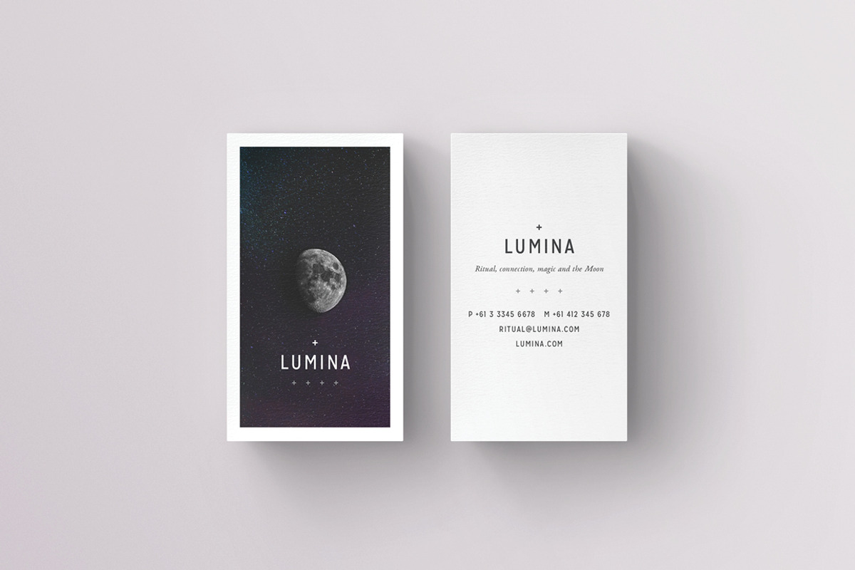 LUMINA Business Card Template, a Business Card Template by 46&2 Collective (Photo 7 of 10)