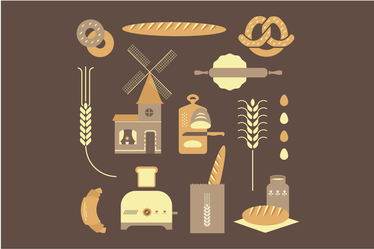 Vector bread icons