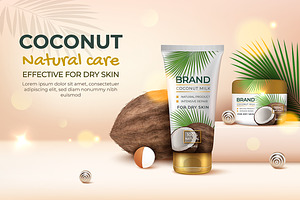 Coconut Natural Care Ads Banner