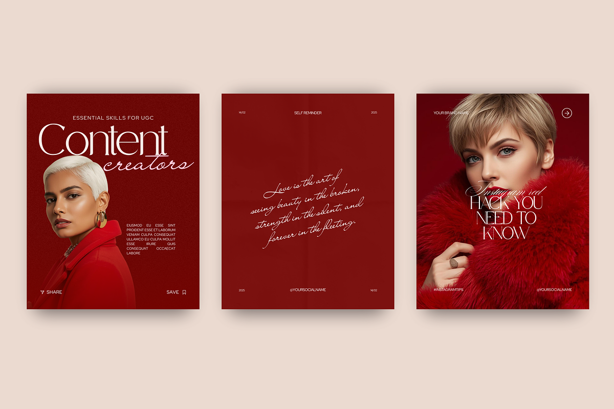 RED | Social Media Template preview 8
