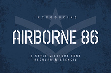 Airborne 86 is a Sans military style