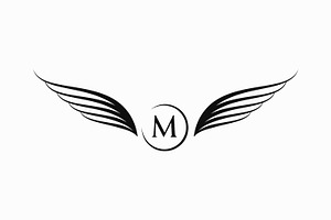 Wings Sign Symbol Abstract Logo, a Branding & Logo Template by Signatoro