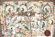 Bird Scrapbook Kit, an Animal Illustration by Secret Helper (Thumbnail 1 of 8)