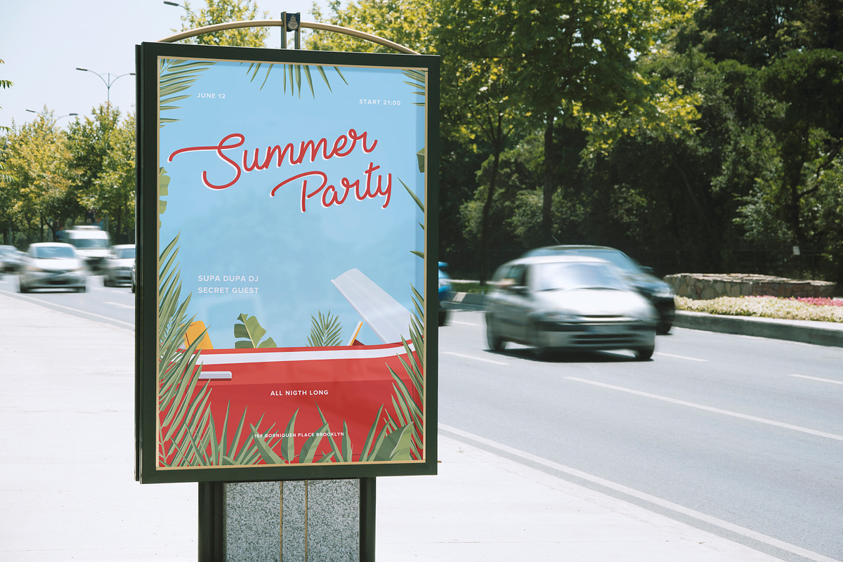 Summer party poster, a Seasonal Illustration by Good Studio (Photo 4 of 4)