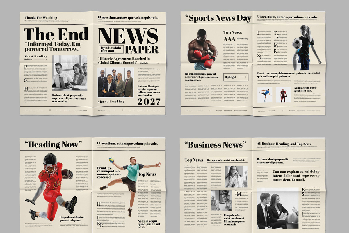 Newspaper Design, a Magazine Template by ContestDesign (Photo 2 of 3)