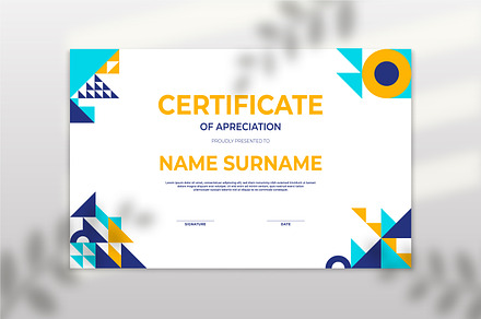 Certificate of Achievement template, a Poster Template by Vervenaaa3