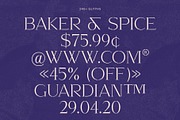 Kangri: Unique Elegant Stencil Serif, a Serif Font by Studio Aurora (Thumbnail 4 of 8)