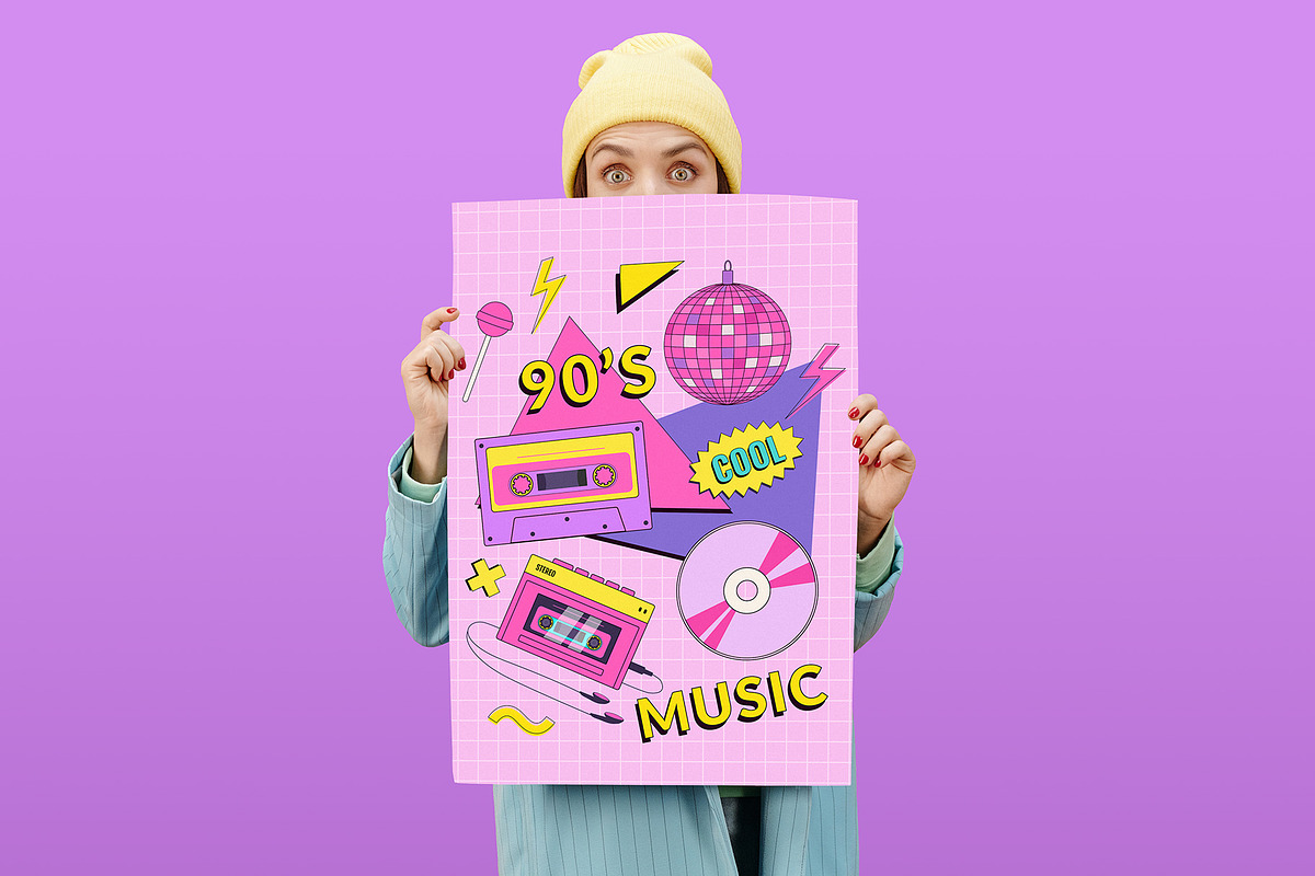 90s Retro vector illustration, an Object Illustration by Nadezhda Mikhailova (Photo 6 of 15)