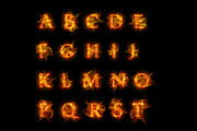 Fire font GRAPHIC Hot font Flame, an Illustration by Art Loft (Thumbnail 5 of 6)