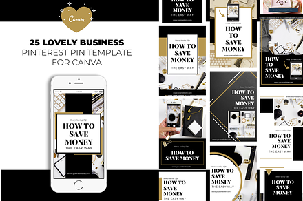 Lovely Business Canva Pinterest, a Marketing Template by The Blog Creative