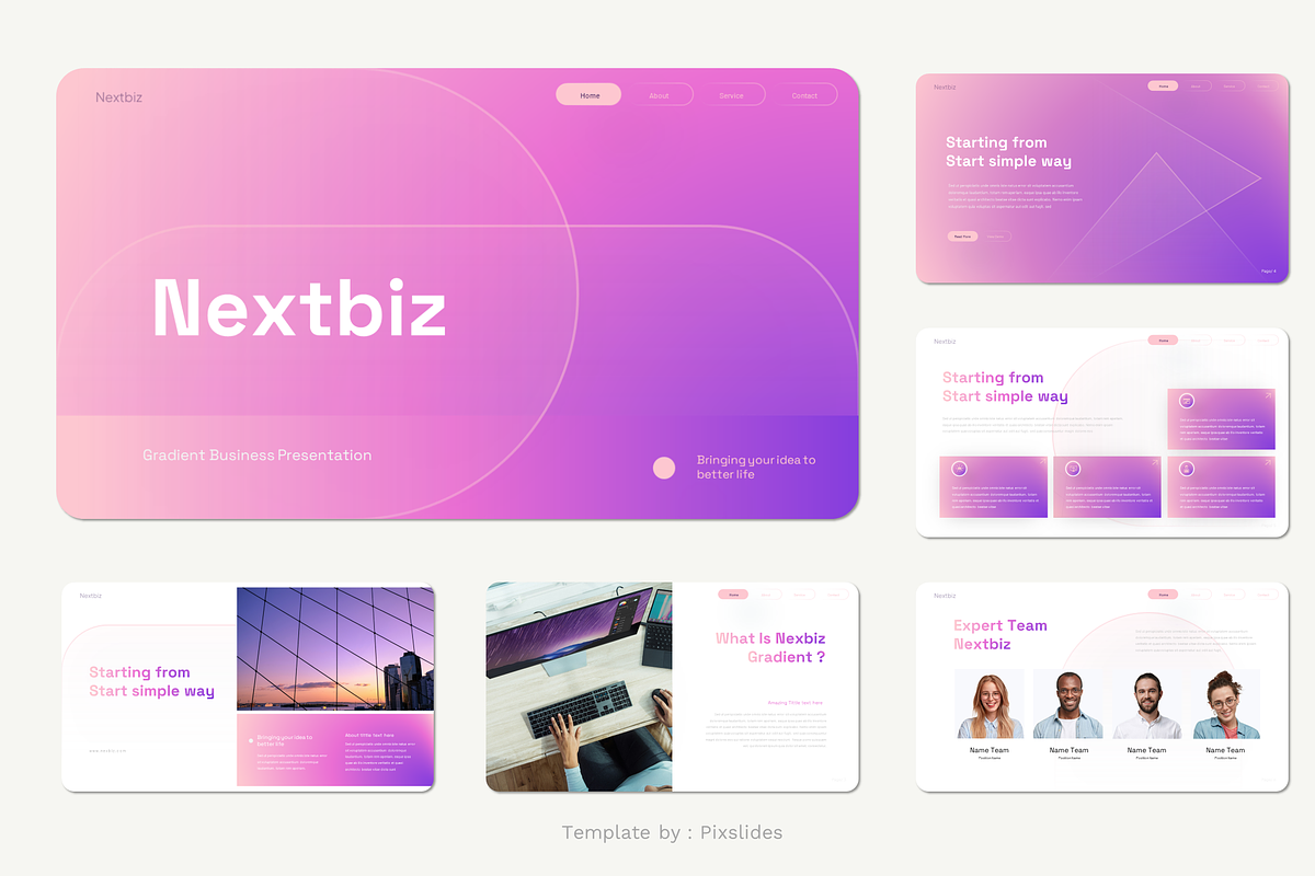 Gradient Business Keynote, a Presentation Template by Pixslides (Photo 2 of 6)