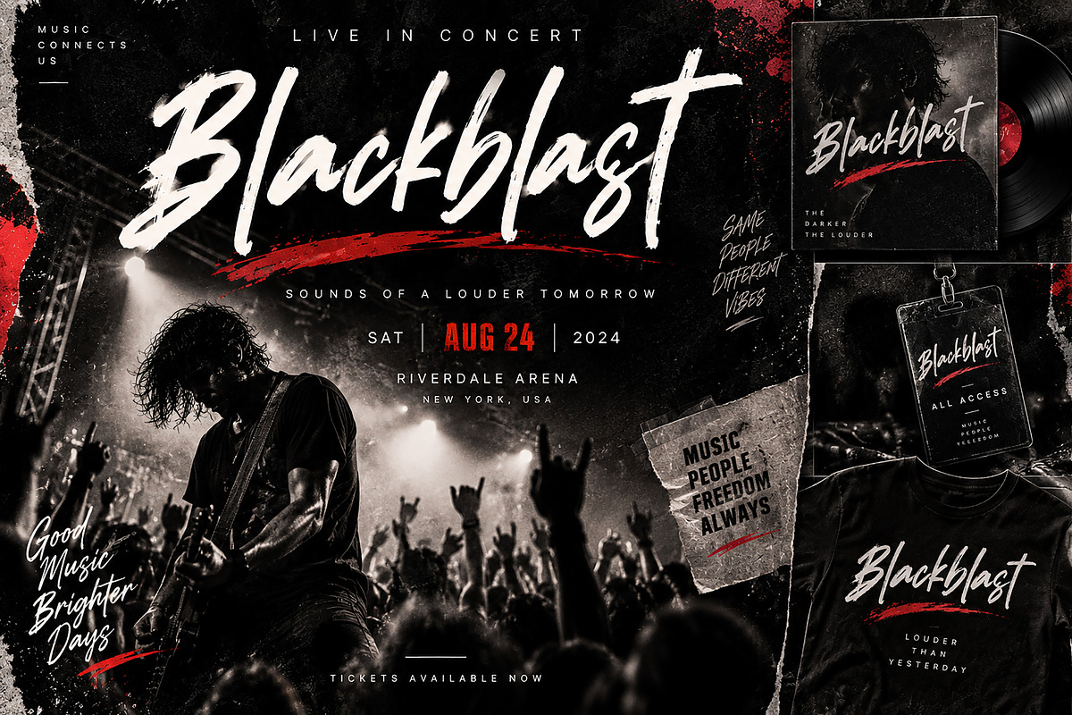 Blackblast, a Script Font by Wow Magic (Photo 2 of 4)