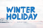 Winter Holiday - Playful Font, a Sans Serif Font by Yuby Creative (Thumbnail 1 of 6)