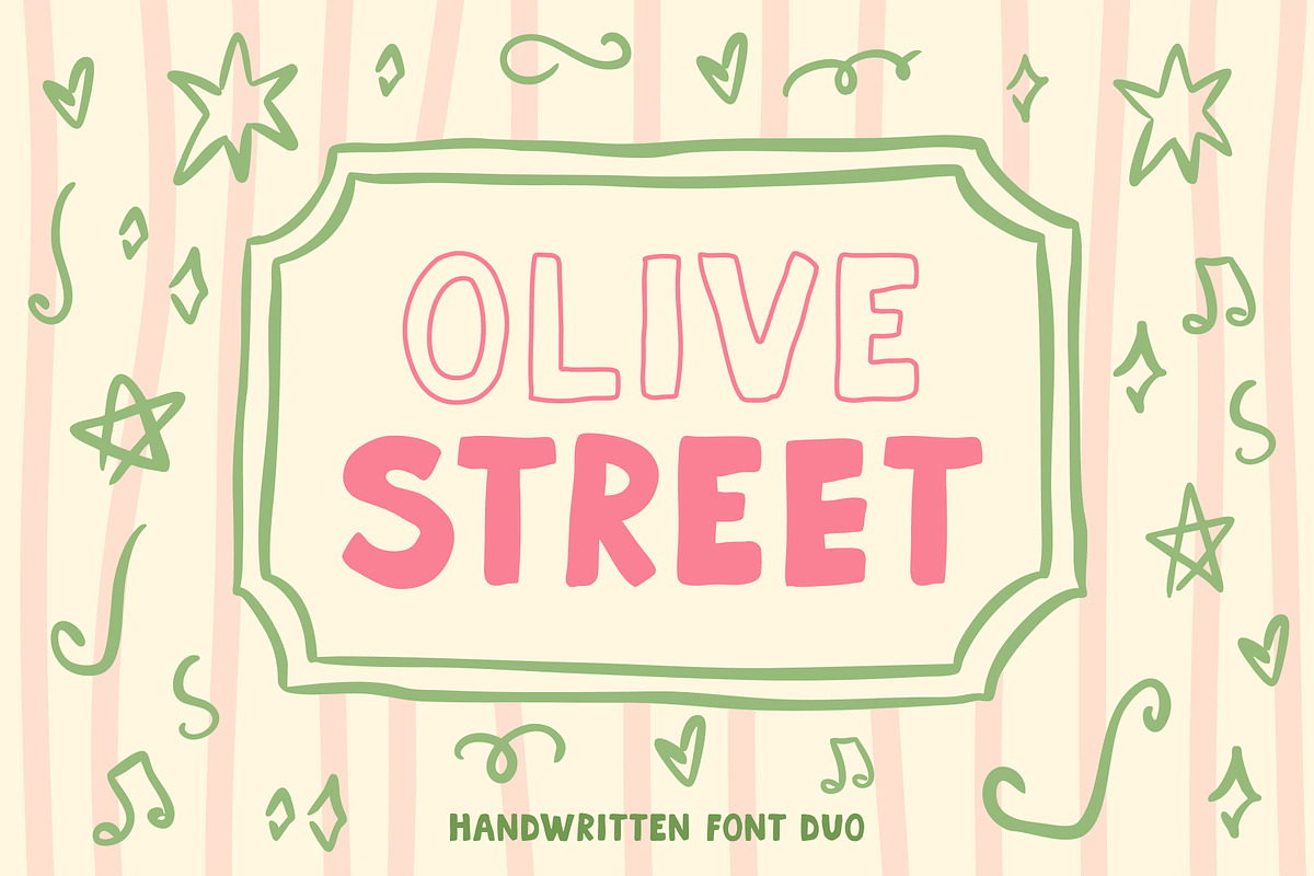 Olive Street Font, a Handwritten Font by AnnArt (Photo 1 of 9)