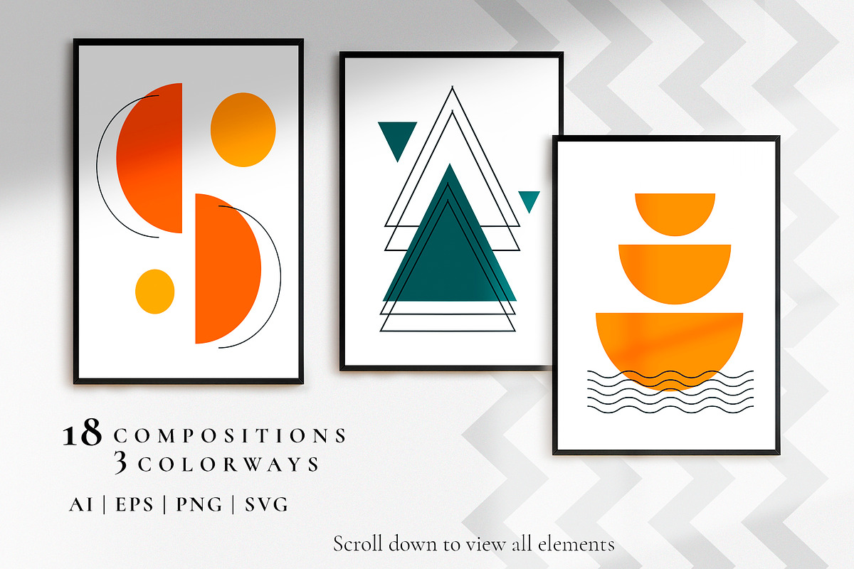Art Geometry Kit 1, a Pattern Graphic by Graphic Art (Photo 6 of 10)