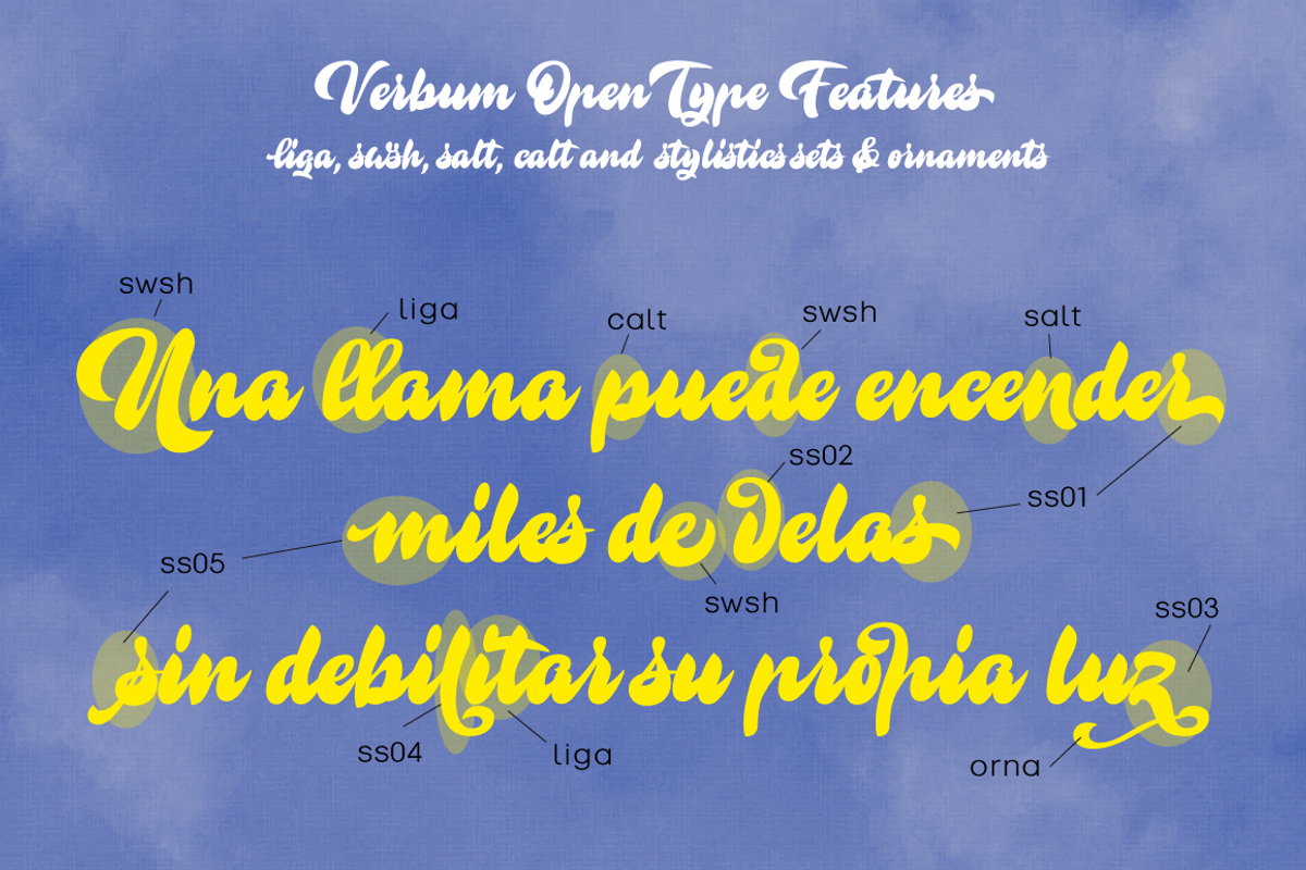 Verbum, a Script Font by Eurotypo (Photo 3 of 8)