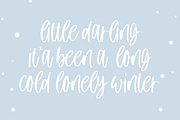 Winter Cloud - Handwritten Font, a Script Font by Fikryal Studio (Thumbnail 7 of 9)