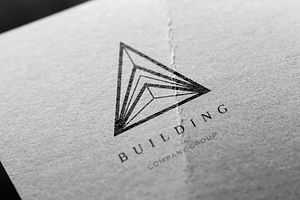 Building. Linear Geometric Logo