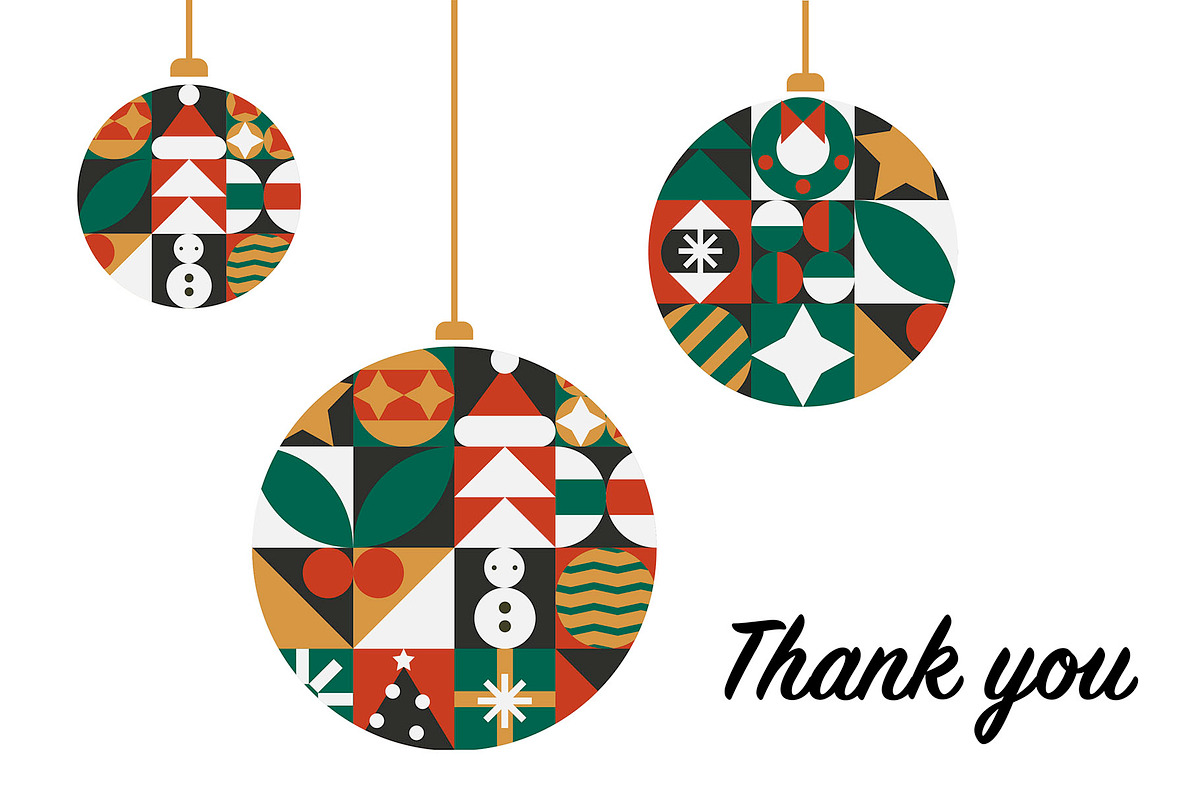 Modern Christmas Mosaic Design Set, a Seasonal Illustration by Lettering_Logo (Photo 6 of 6)