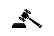 Justice Gavel Silhouette Bundle, a Graphic by hafijul (Thumbnail 6 of 14)